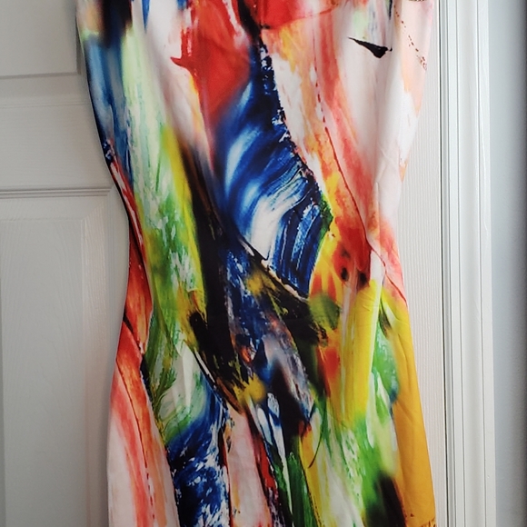 SALE EVERYTHING MUST GO Stunning Multi Color Bodycon Mini Dress - Picture 3 of 12